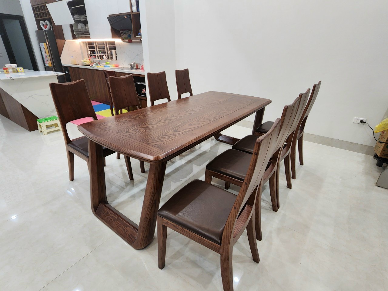 Bộ Bàn Ghế ăn sồi cao cấp 6 ghế
